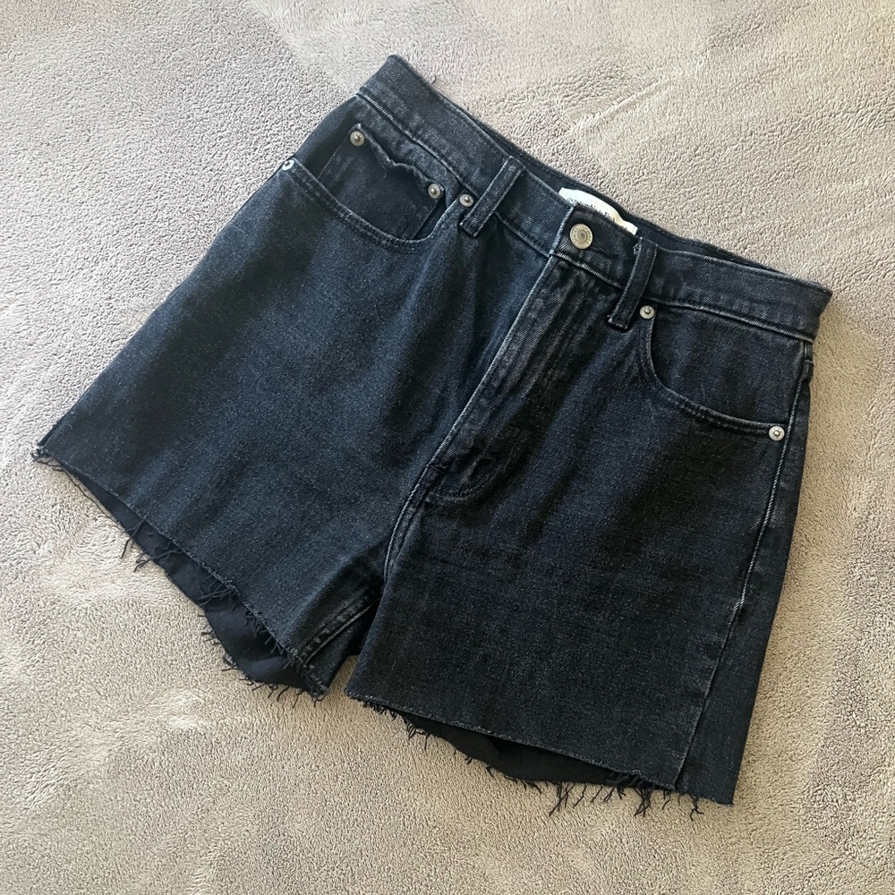 Abercrombie & Fitch Black Denim Shorts